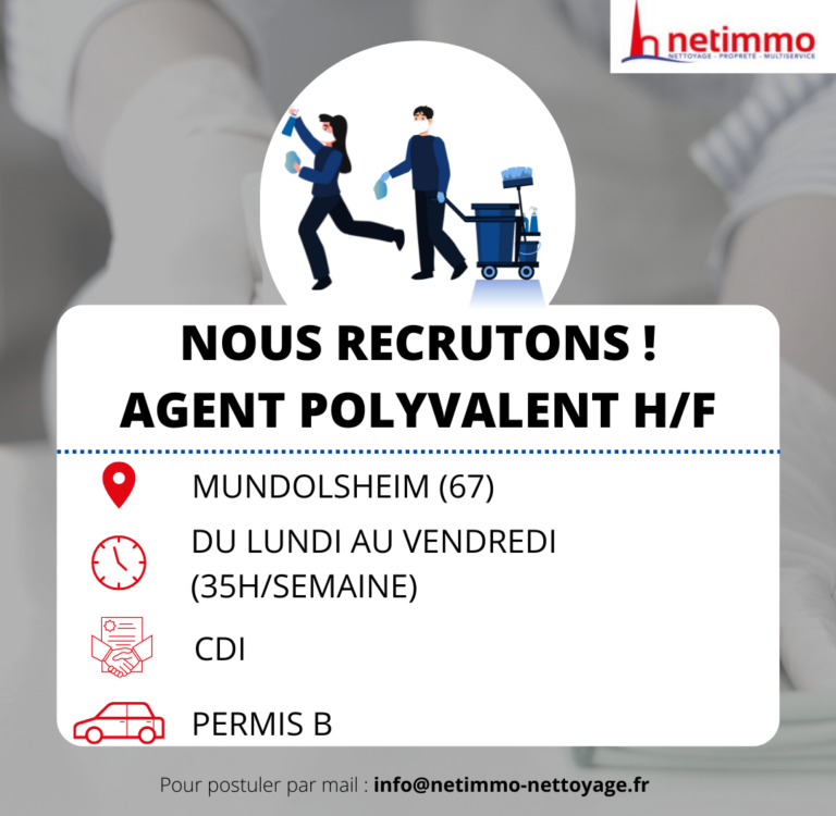 Agent polyvalent H/F Obernai