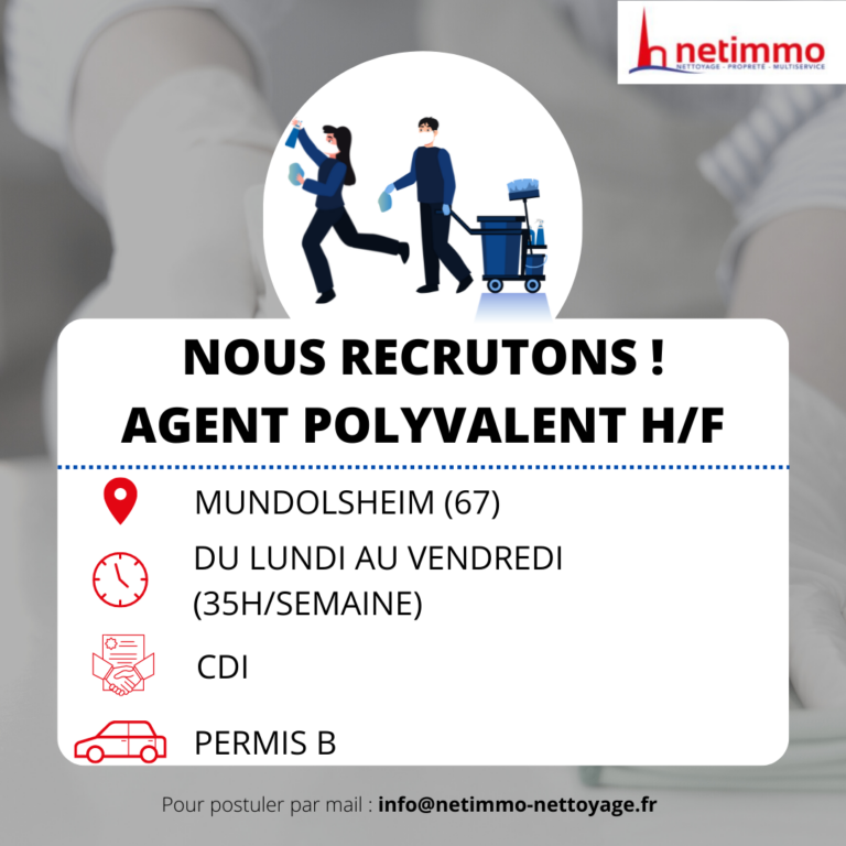 Agent polyvalent H/F Obernai